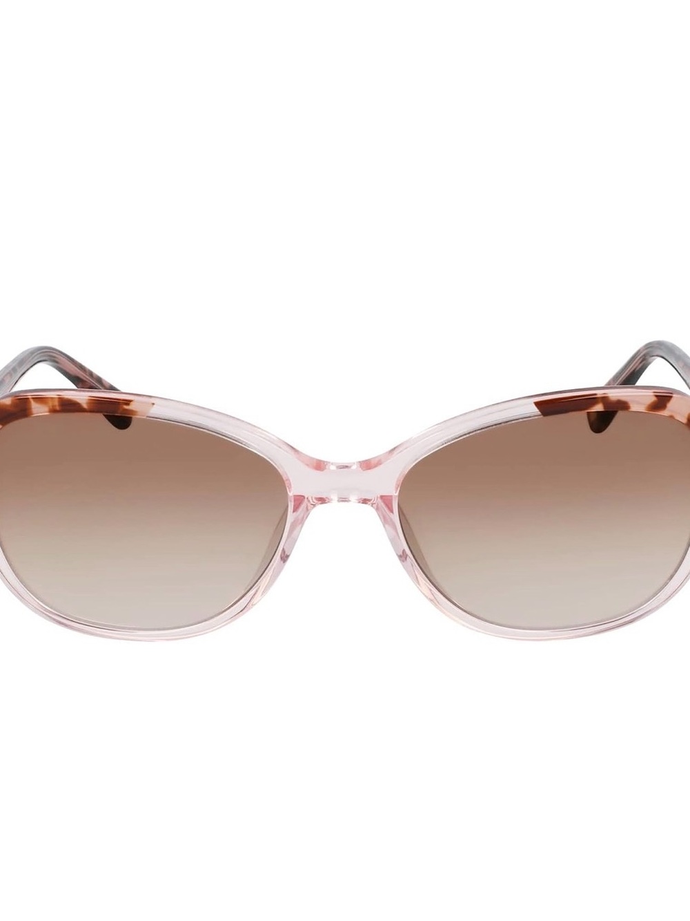 New Anne Klein AK7078 660 Blush  Crystal/Brown Gradient 55-17-140 Sunglasses New